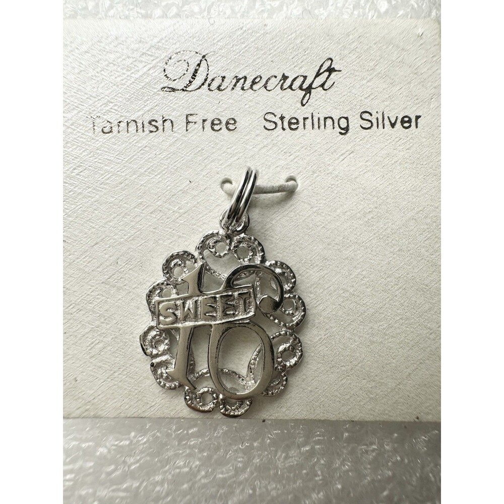 Vintage Danecraft Sweet Sixteen Charm Sterling Silver